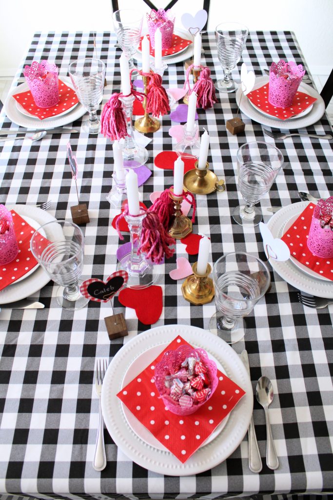 Valentine's Day tablescape