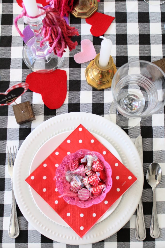 Valentine's Day place setting