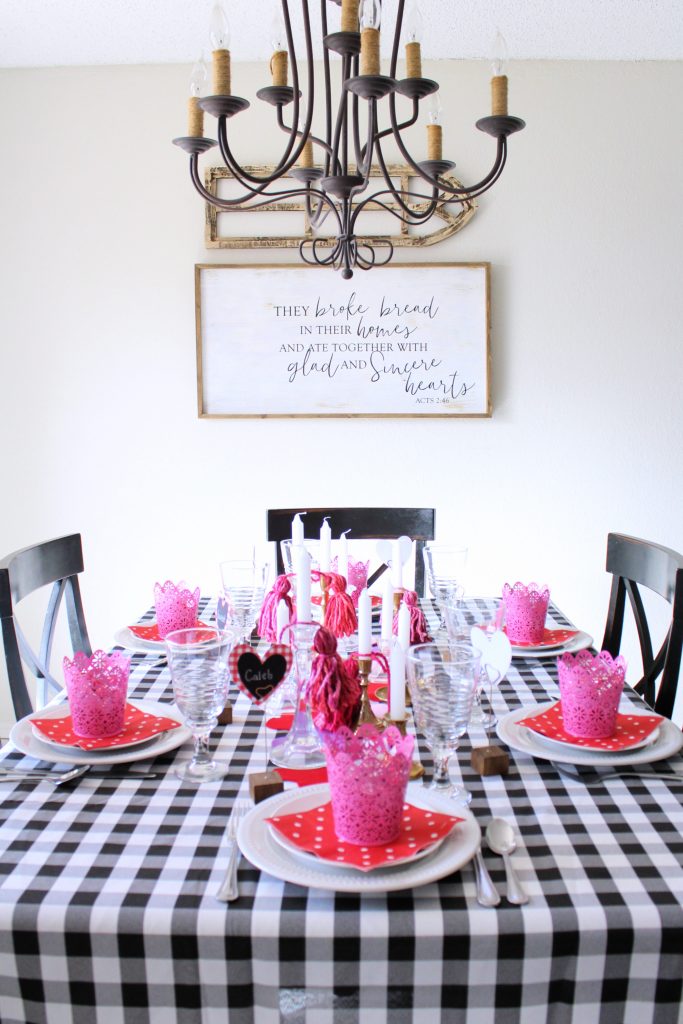 Valentine's Day Tablescape