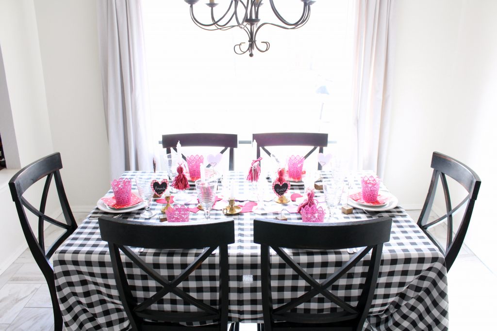 Valentine's Day tablescape