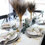Natural fall tablescape