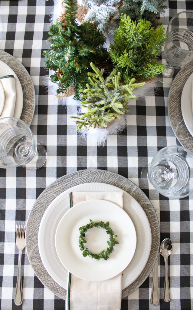 Woodland Christmas Tablescape
