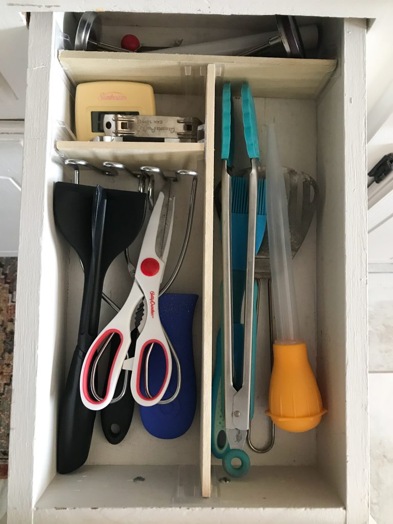 Organized utensil drawer