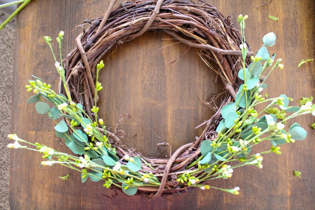 DIY Spring Grapevine Wreath