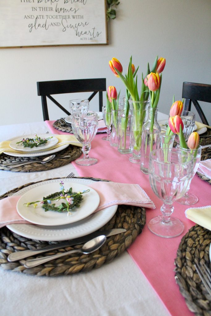 Spring Tulip Tablescape