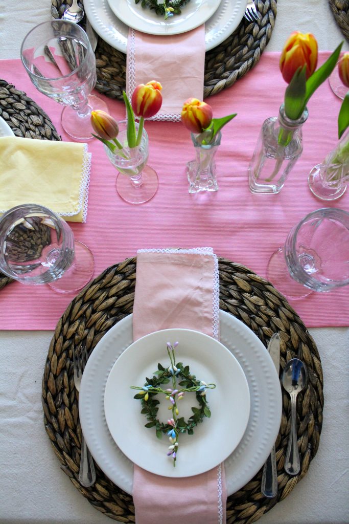 Spring Tulip Tablescape