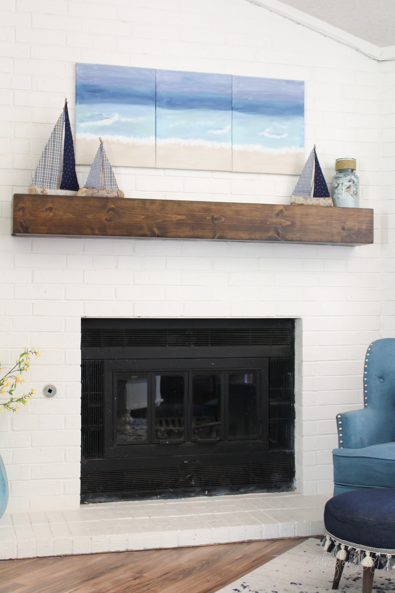 Summertime Beach Inspired Mantel