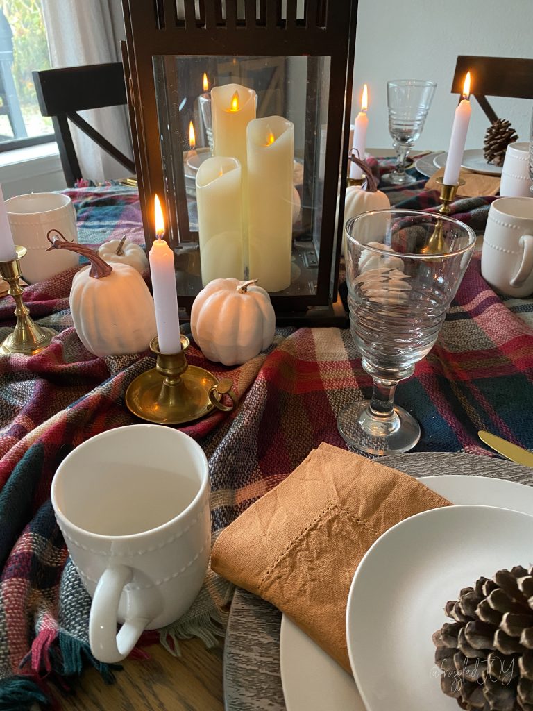 Plaid Fall Tablescape