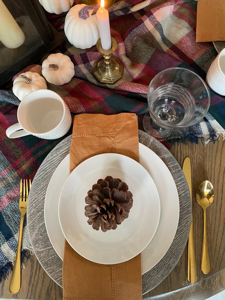 Plaid Fall Tablescape