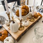 Simple Rustic Glam Fall Tablescape