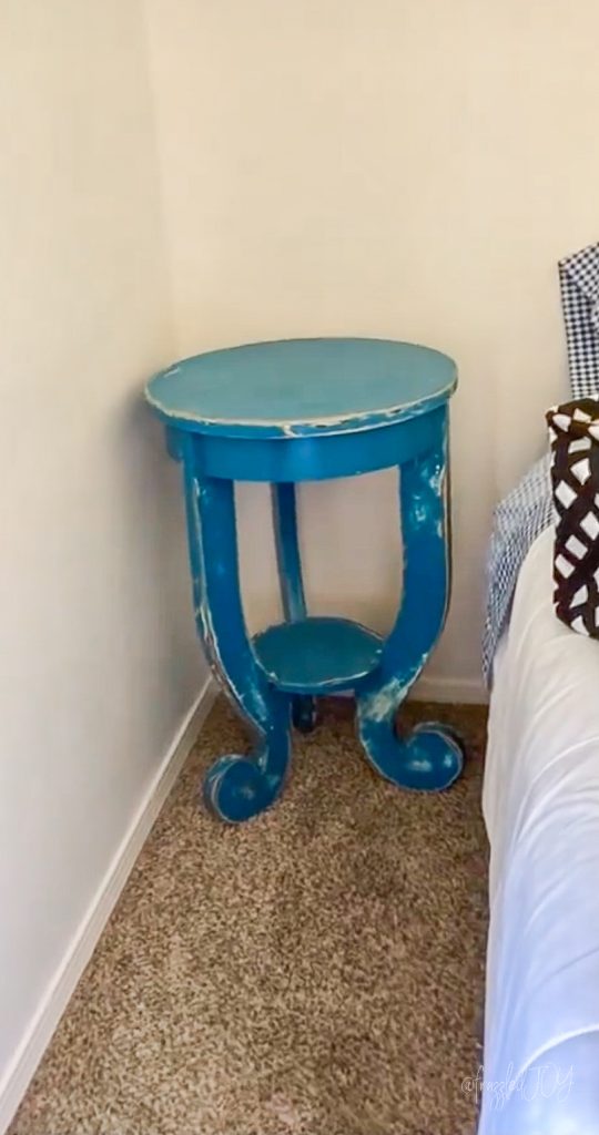 Side table before makeover